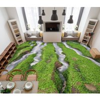 3D Fluss Und Grüne Wiese Jj4658Ff Boden Tapete Wandbilder Selbstklebende Abnehmbare Bad Wasserdichtboden Teppich Matte Print Epoxy Küche von ColofulHomeDecors