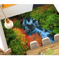 3D Frühherbst Wald Jj2437Ff Boden Tapete Wandbilder Selbstklebende Abnehmbare Bad Wasserdichtboden Teppich Matte Print Epoxy Küche von ColofulHomeDecors