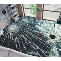 3D Gebrochenes Glas Jj7383Ff Boden Tapete Wandbilder Selbstklebende Abnehmbare Bad Wasserdichtboden Teppich Matte Print Epoxy Küche von ColofulHomeDecors