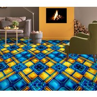 3D Gelb Und Blau Rhombus Jj5130Ff Boden Tapete Wandbilder Selbstklebende Abnehmbare Bad Wasserdichtboden Teppich Matte Print Epoxy Küche von ColofulHomeDecors