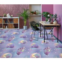 3D Glänzend Lila Conch Jj4378Ff Boden Tapete Wandbilder Selbstklebende Abnehmbare Bad Wasserdichtboden Teppich Matte Print Epoxy Küche von ColofulHomeDecors