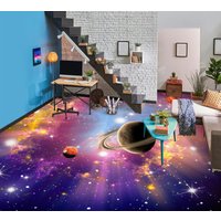 3D Glänzende Universum Kunst Jj7391Ff Boden Tapete Wandbilder Selbstklebende Abnehmbare Bad Wasserdichtboden Teppich Matte Print Epoxy Küche von ColofulHomeDecors