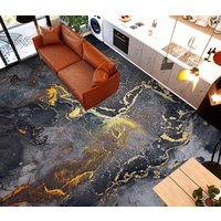 3D Goldene Kunst Umriss Jj4900Ff Boden Tapete Wandbilder Selbstklebende Abnehmbare Bad Wasserdichtboden Teppich Matte Print Epoxy Küche von ColofulHomeDecors