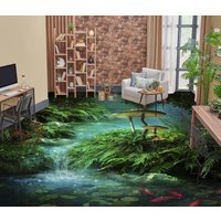 3D Grönliche Wunderland Jj2522Ff Boden Tapete Wandbilder Selbstklebende Abnehmbare Bad Wasserdichtboden Teppich Matte Print Epoxy Küche von ColofulHomeDecors