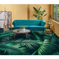 3D Grün Blätter Stil Jj4370Ff Boden Tapete Wandbilder Selbstklebende Abnehmbare Bad Wasserdichtboden Teppich Matte Print Epoxy Küche von ColofulHomeDecors