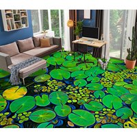 3D Grün Duckweed Art Jj4379Ff Boden Tapete Wandbilder Selbstklebende Abnehmbare Bad Wasserdichtboden Teppich Matte Print Epoxy Küche von ColofulHomeDecors