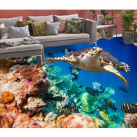 3D Hartnäckige Schildkröte Jj4830Ff Boden Tapete Wandbilder Selbstklebende Abnehmbare Bad Wasserdichtboden Teppich Matte Print Epoxy Küche von ColofulHomeDecors