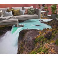 3D Hellgrün Wasserfall Jj4754Ff Boden Tapete Wandbilder Selbstklebende Abnehmbare Bad Wasserdichtboden Teppich Matte Print Epoxy Küche von ColofulHomeDecors