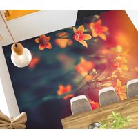 3D Kleine Orange Blumen Jj7439Ff Boden Tapete Wandbilder Selbstklebende Abnehmbare Bad Wasserdichtboden Teppich Matte Print Epoxy Küche von ColofulHomeDecors