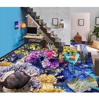 3D Koralle Und Schwarz Fisch Jj5268Ff Boden Tapete Wandbilder Selbstklebende Abnehmbare Bad Wasserdichtboden Teppich Matte Print Epoxy Küche von ColofulHomeDecors