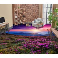 3D Lila Himmel Und Blumen Jj7263Ff Boden Tapete Wandbilder Selbstklebende Abnehmbare Bad Wasserdichtboden Teppich Matte Print Epoxy Küche von ColofulHomeDecors