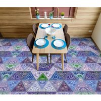 3D Lila Kunst Dreiecke Jj5151Ff Boden Tapete Wandbilder Selbstklebende Abnehmbare Bad Wasserdichtboden Teppich Matte Print Epoxy Küche von ColofulHomeDecors