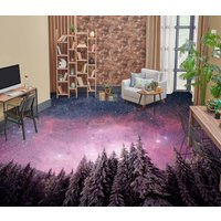 3D Lila Sternenhimmel Jj7364Ff Boden Tapete Wandbilder Selbstklebende Abnehmbare Bad Wasserdichtboden Teppich Matte Print Epoxy Küche von ColofulHomeDecors