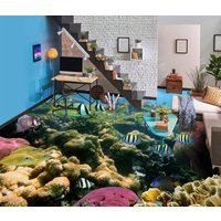 3D Marine Coral Art Jj4219Ff Boden Tapete Wandbilder Selbstklebende Abnehmbare Bad Wasserdichtboden Teppich Matte Print Epoxy Küche von ColofulHomeDecors