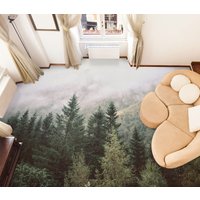 3D Misty Pine Forest Jj7033Ff Boden Tapete Wandbilder Selbstklebende Abnehmbare Bad Wasserdichtboden Teppich Matte Print Epoxy Küche von ColofulHomeDecors