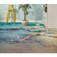 3D Natur Sonne Und Wellen Jj4763Ff Boden Tapete Wandbilder Selbstklebende Abnehmbare Bad Wasserdichtboden Teppich Matte Print Epoxy Küche von ColofulHomeDecors