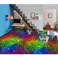 3D Rich Color Style Jj5001Ff Boden Tapete Wandbilder Selbstklebende Abnehmbare Bad Wasserdichtboden Teppich Matte Print Epoxy Küche von ColofulHomeDecors