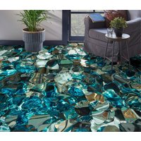 3D Rich Premium Blau Jj4967Ff Boden Tapete Wandbilder Selbstklebende Abnehmbare Bad Wasserdichtboden Teppich Matte Print Epoxy Küche von ColofulHomeDecors