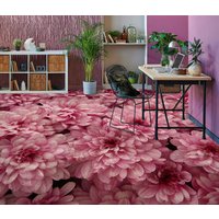 3D Rosa Chrysantheme Kunst Jj4313Ff Boden Tapete Wandbilder Selbstklebende Abnehmbare Bad Wasserdichtboden Teppich Matte Print Epoxy Küche von ColofulHomeDecors