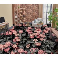 3D Rosa Lantana Jj4446Ff Boden Tapete Wandbilder Selbstklebende Abnehmbare Bad Wasserdichtboden Teppich Matte Print Epoxy Küche von ColofulHomeDecors