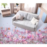 3D Sanft Rosa Blumen Jj4288Ff Boden Tapete Wandbilder Selbstklebende Abnehmbare Bad Wasserdichtboden Teppich Matte Print Epoxy Küche von ColofulHomeDecors