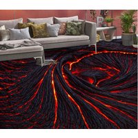 3D Schwarz Lava Jj4278Ff Boden Tapete Wandbilder Selbstklebende Abnehmbare Bad Wasserdichtboden Teppich Matte Print Epoxy Küche von ColofulHomeDecors