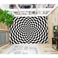 3D Schwarz Und Weiß Art Jj5315Ff Boden Tapete Wandbilder Selbstklebende Abnehmbare Bad Wasserdichtboden Teppich Matte Print Epoxy Küche von ColofulHomeDecors