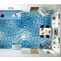 3D Serene Blau Muster Jj4944Ff Boden Tapete Wandbilder Selbstklebende Abnehmbare Bad Wasserdichtboden Teppich Matte Print Epoxy Küche von ColofulHomeDecors