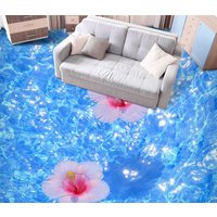 3D Sommer Rosa Blumen Jj4907Ff Boden Tapete Wandbilder Selbstklebende Abnehmbare Bad Wasserdichtboden Teppich Matte Print Epoxy Küche von ColofulHomeDecors