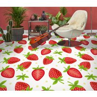 3D Süße Erdbeeren Jj7051Ff Boden Tapete Wandbilder Selbstklebende Abnehmbare Bad Wasserdichtboden Teppich Matte Print Epoxy Küche von ColofulHomeDecors