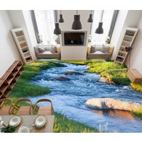 3D Sunny Meadow Und Fluss Jj5022Ff Boden Tapete Wandbilder Selbstklebende Abnehmbare Bad Wasserdichtboden Teppich Matte Print Epoxy Küche von ColofulHomeDecors