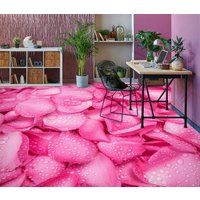 3D Tief Rosa Rose Blütenblätter Jj5290Ff Boden Tapete Wandbilder Selbstklebende Abnehmbare Bad Wasserdichtboden Teppich Matte Print Epoxy Küche von ColofulHomeDecors