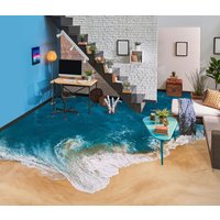 3D Tiefblau Geschichte Meer Jj5104Ff Boden Tapete Wandbilder Selbstklebende Abnehmbare Bad Wasserdichtboden Teppich Matte Print Epoxy Küche von ColofulHomeDecors