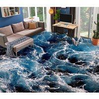 3D Tiefblau Meer Kunst Jj7135Ff Boden Tapete Wandbilder Selbstklebende Abnehmbare Bad Wasserdichtboden Teppich Matte Print Epoxy Küche von ColofulHomeDecors