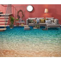 3D Tranquil Sea Reservation Jj7091F Boden Tapete Wandbilder Selbstklebende Abnehmbare Bad Wasserdichtboden Teppich Matte Print Epoxy Küche von ColofulHomeDecors