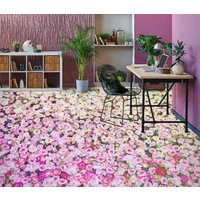 3D Üppigrosa Blumen Jj4790Ff Boden Tapete Wandbilder Selbstklebende Abnehmbare Bad Wasserdichtboden Teppich Matte Print Epoxy Küche von ColofulHomeDecors