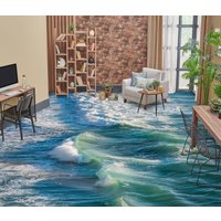 3D Verträumte Leuchtende Meer Jj7131Ff Boden Tapete Wandbilder Selbstklebende Abnehmbare Bad Wasserdichtboden Teppich Matte Print Epoxy Küche von ColofulHomeDecors