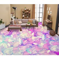 3D Verträumte Lila Blätter Jj4964Ff Boden Tapete Wandbilder Selbstklebende Abnehmbare Bad Wasserdichtboden Teppich Matte Print Epoxy Küche von ColofulHomeDecors