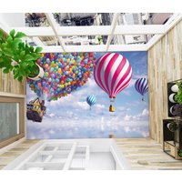 3D Viele Bunte Luftballons Jj4573Ff Boden Tapete Wandbilder Selbstklebende Abnehmbare Bad Wasserdichtboden Teppich Matte Print Epoxy Küche von ColofulHomeDecors