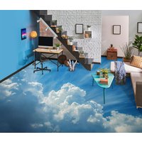3D Weiche Weiße Wolken Jj4244Ff Boden Tapete Wandbilder Selbstklebende Abnehmbare Bad Wasserdichtboden Teppich Matte Print Epoxy Küche von ColofulHomeDecors