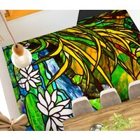 3D Weißwasser Lily Malerei Jj5221Ff Boden Tapete Wandbilder Selbstklebende Abnehmbare Bad Wasserdichtboden Teppich Matte Print Epoxy Küche von ColofulHomeDecors