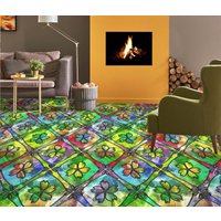 3D Zarte Blume Muster Jj4993Ff Boden Tapete Wandbilder Selbstklebende Abnehmbare Bad Wasserdichtboden Teppich Matte Print Epoxy Küche von ColofulHomeDecors