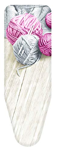 Colombo Bügelbezug 140 x 55 cm Bälle Rosa Größe XL, Baumwolle, Blaue Knäuel, 140x55 cm von Colombo