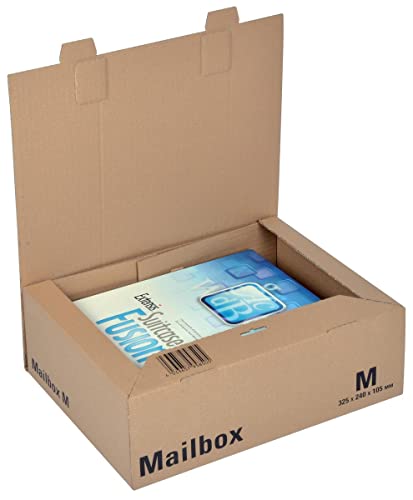 Mailbox CP09803 Colompac Versandkarton CP098.03 Wellpappe DIN A4+ Braun, 10 Stück von Colompac