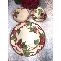 Franziskaner Ware Apple Open Stock England Made Ausgezeichneten Vintage Zustand Teller Salat Schalen Tassen Und Untertassen Platte von ColonialHouseFinery