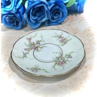 Theodore Haviland New York Rosalinde Saucer Muster Gelb Creme Rosafarben Farben France Made Pretty Pompadour Rare | 0185 von ColonialHouseFinery