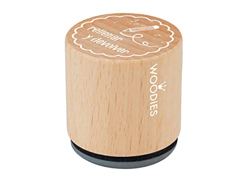 Stempel aus Holz und Gummi, Durchmesser 33 x 30 mm. Stempel aus Holz und Gummi, Durchmesser 33 x 30 mm. von INNSPIRO
