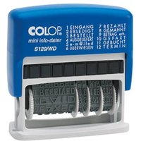 Colop mini info-dater S120/WD Datumsstempel 47 x 4mm (B x H) Blau, Grau von Colop
