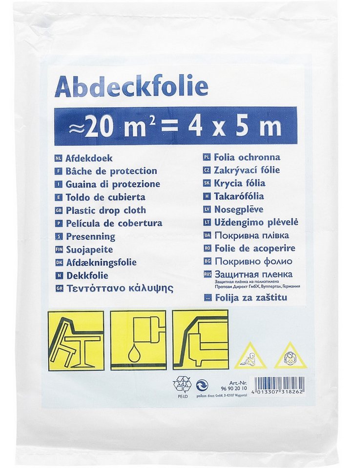 Color Expert Abdeckfolie Color Expert Abdeckplane HDPE Standard 4 x 5 m 20 von Color Expert