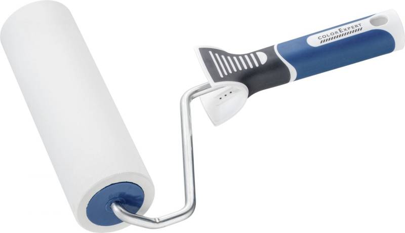 Color Expert Tapeten-Andrückroller 18 cm 3K-Griff abgewinkelt, PU-Schaum von Color Expert